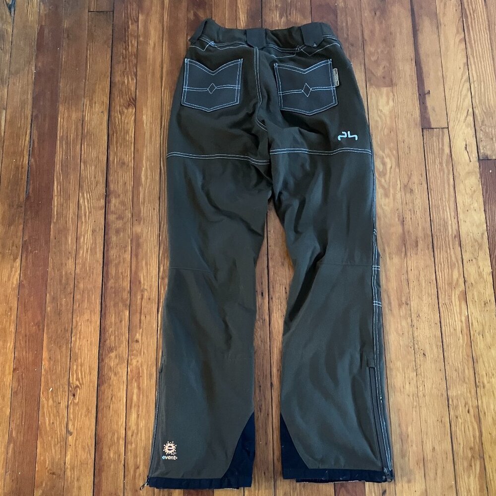 Brown Powderhorn Ski Snow Snowboard Pants Womens Size L (fits more like Medium)
